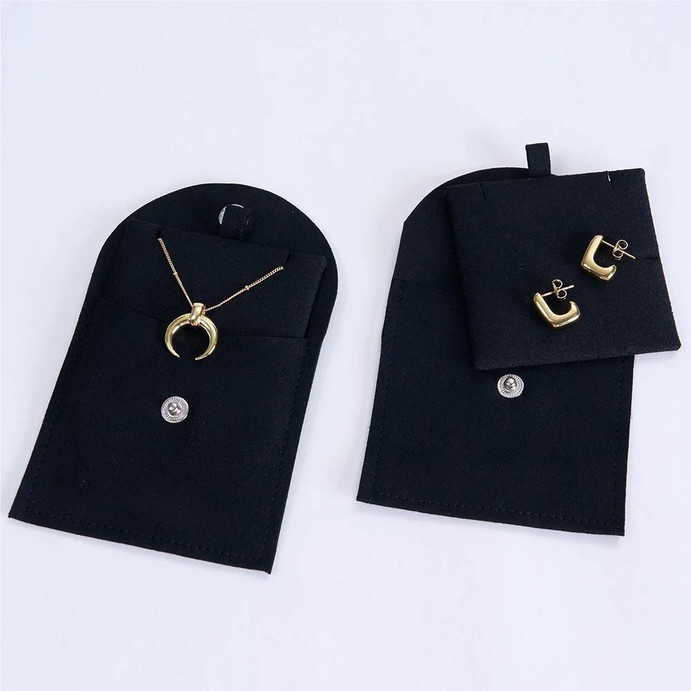 Accept Small Order Dropship Wholesale Custom Logo Black Flannel Velvet Pouch Gift Drawstring Bag Packaging Velvet Jewelry Pouch