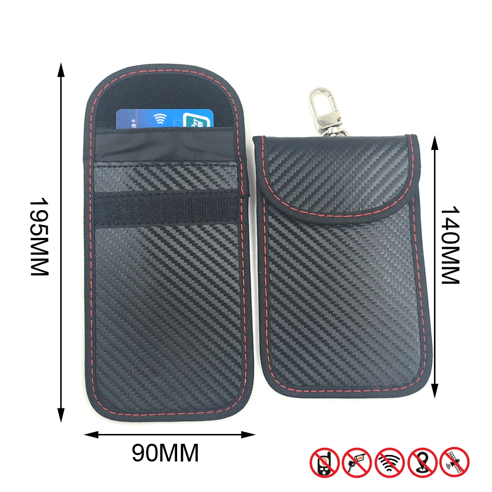 Car Key Signal Blocker Case Faraday Cage Fob Pouch Keyless RFID Blocking Bag