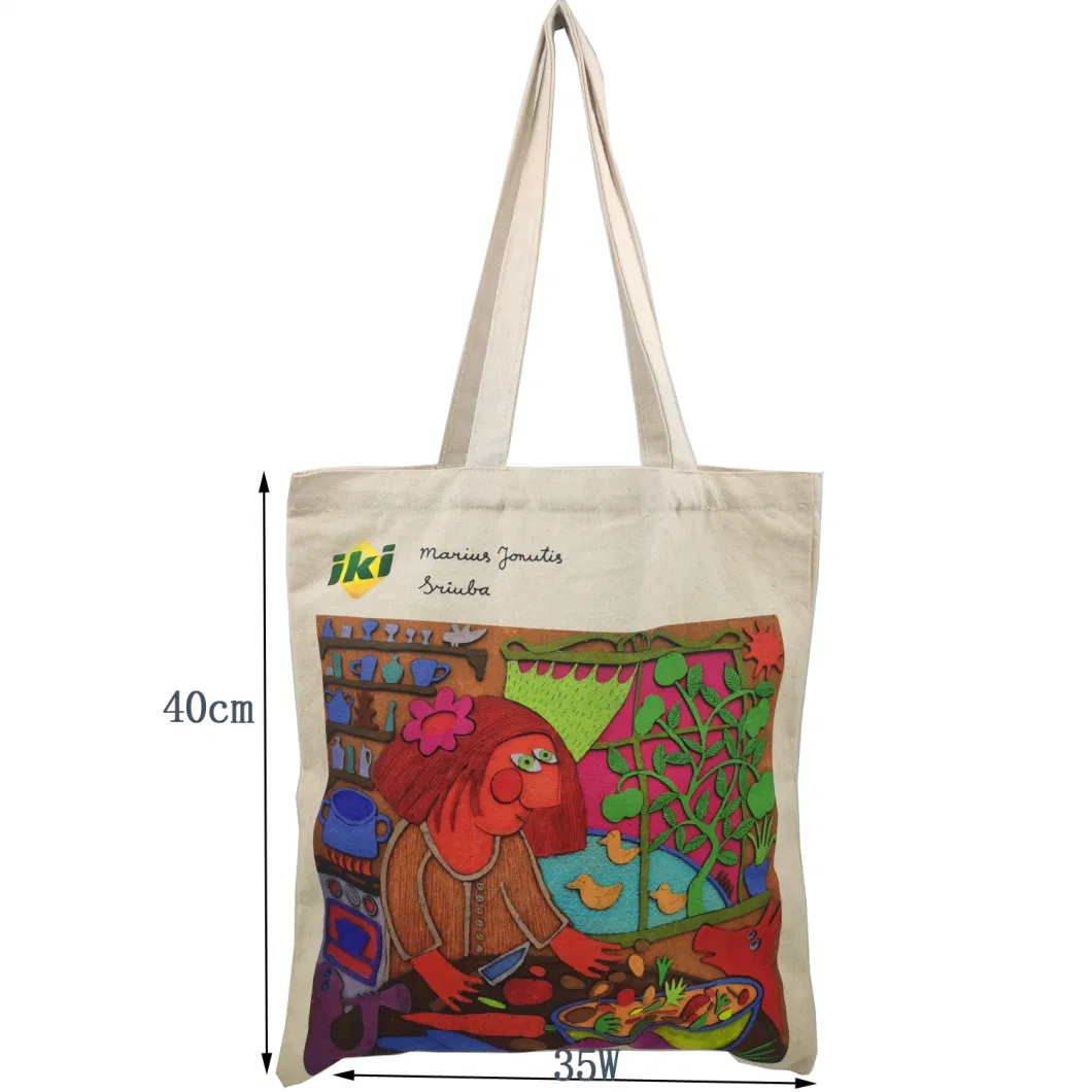 Factory Customized Digital Printed Cotton Bag, Canvas Bag, Tote Bag, School Bag, Cotton Shoulder Bag, Canvas Shopping Bag