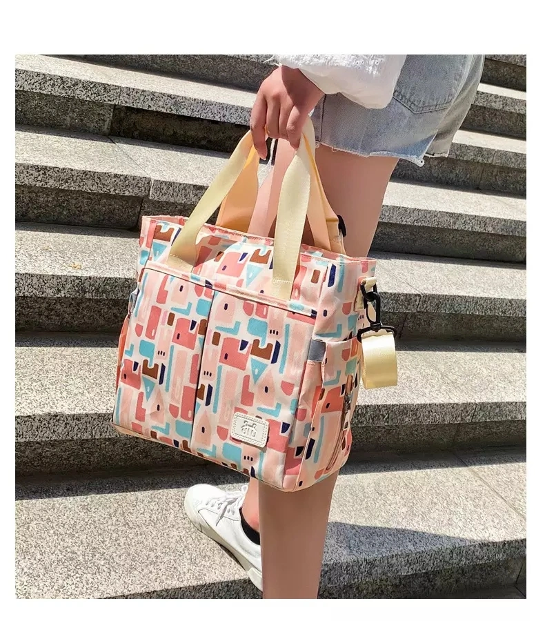 Personalized Printing Mama Tote Bag with Multiple Functions Nursing Hospital Portable Outdoor Baby Diaper Bag