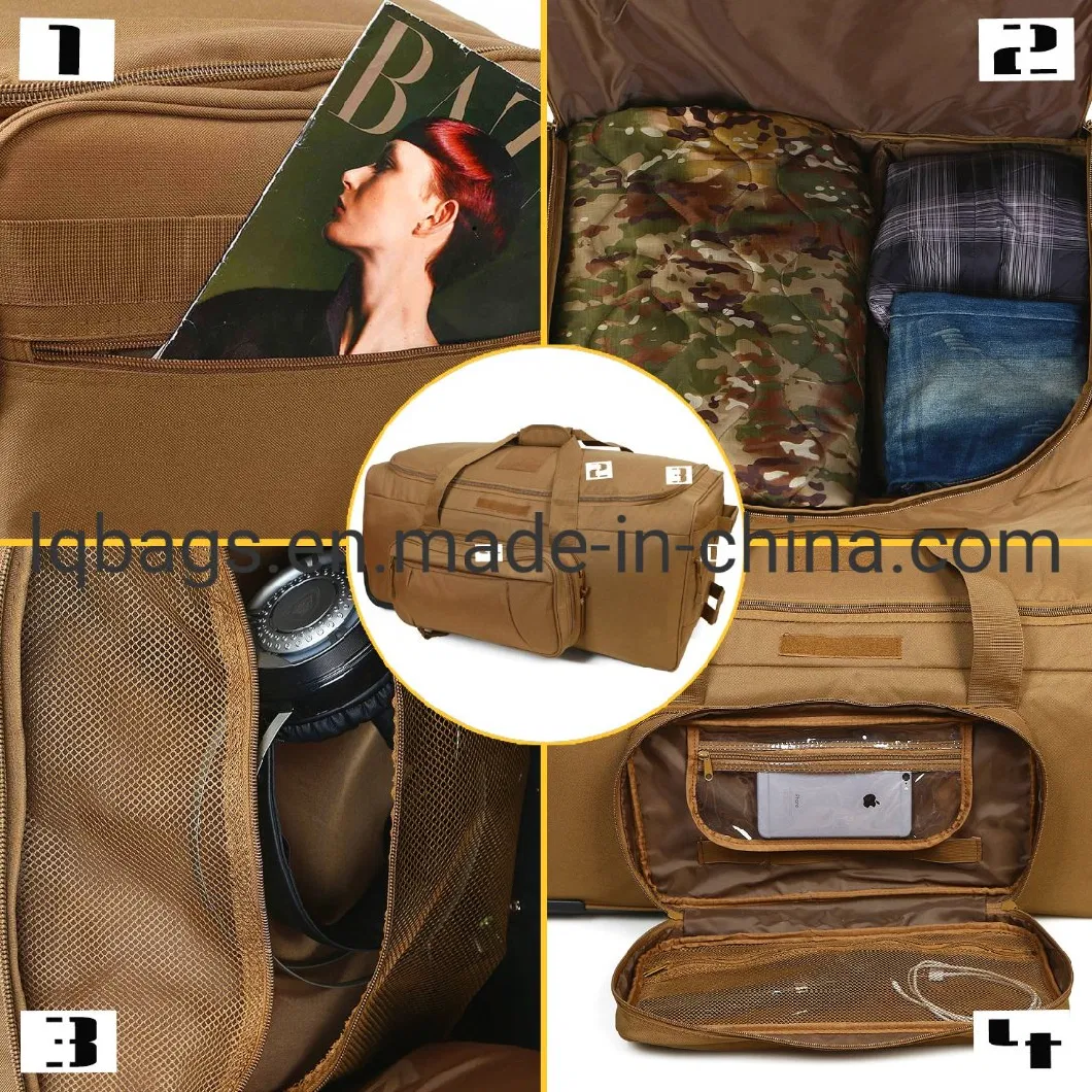 Military Tactical Duffle Bag Trolley Duffel Molle Bag