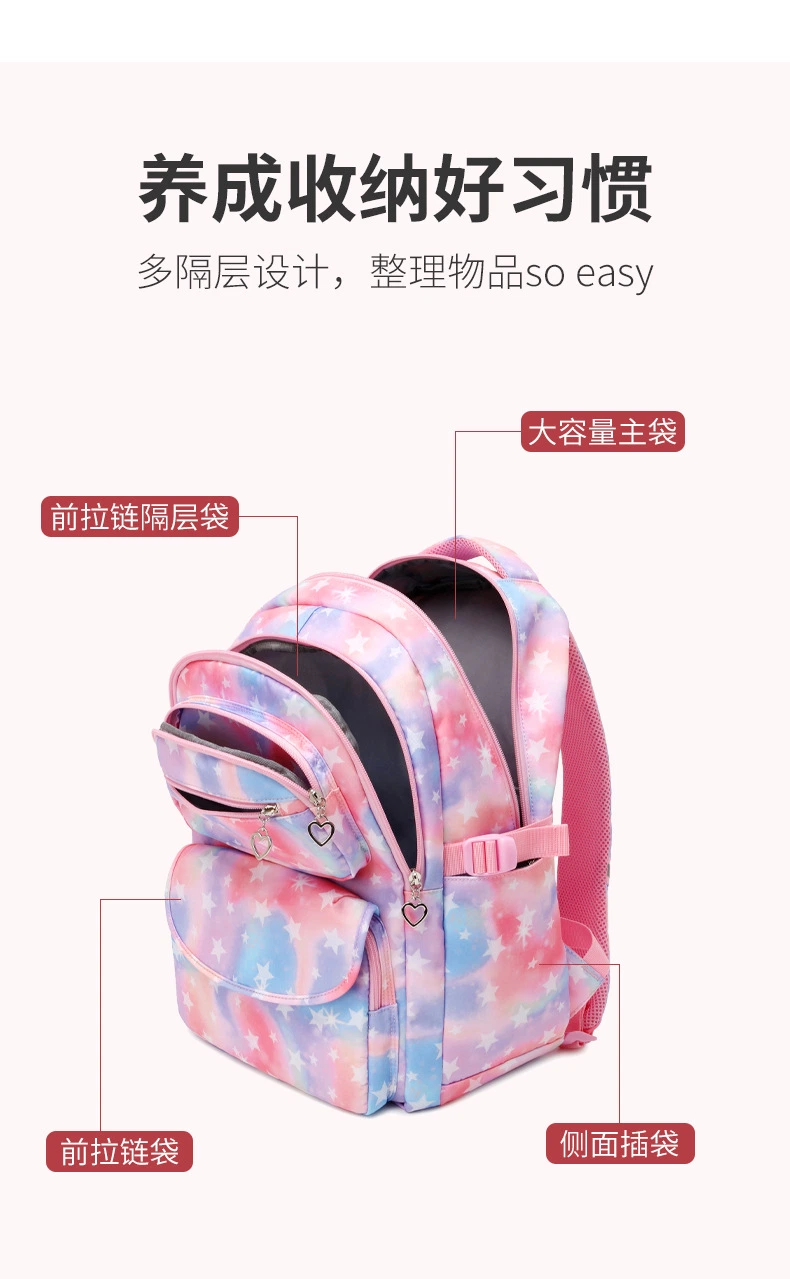 Ru 3 in 1 Floral Backpack for Girls Students Rucksack with Lunch Bag and Pencil Bag for Teenager Canvas Waterproof School Bag