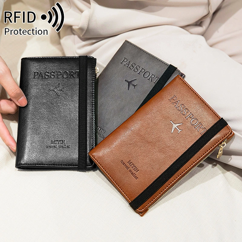 Guangdong Leather Multi-Functional RFID Anti-Magnetic Certificate Bag