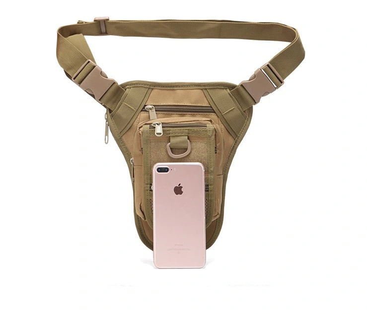 Wholesale Waterproof Tactical Outdoor Mens Canvas Drop Leg Bag Waist Fanny Pack Belt Hip Bum Bag