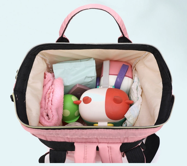 New Arrival Large Capacity Fashion Mom Baby Backpack Bag Travel Waterproof Diaper Bag