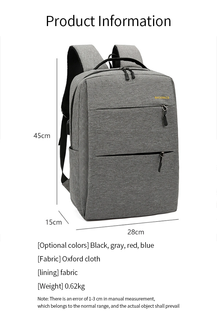 3 Set Anti Theft Men Women Travel School Bag Male Laptop Backpack