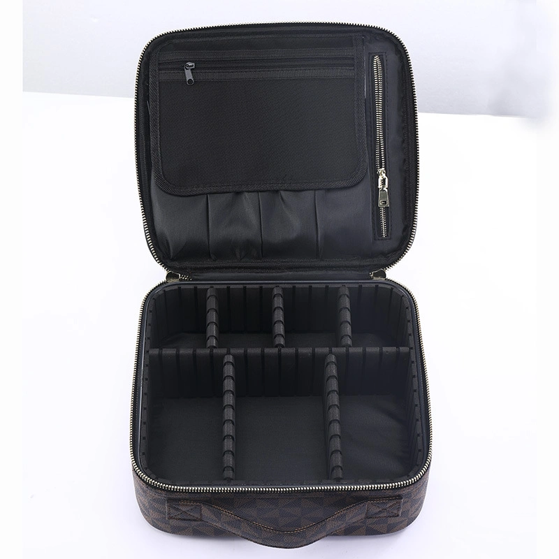 Amazon Popular Multifunctional Portable Ladies Makeup Bag Storage Multi-Layer Custom Makeup Tool Case Travel Cosmetic Bag Women Makeup Case