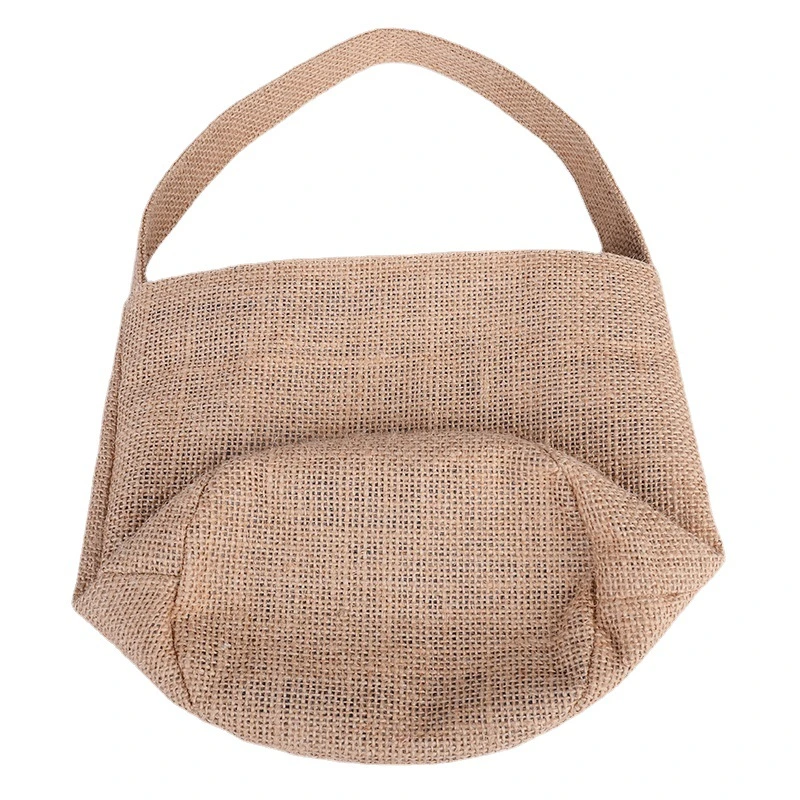 Reusable Shopping Gift Round Bottom Jute Bag with Logo