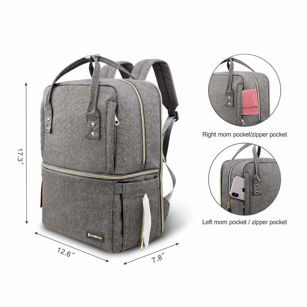 Multi-Function Outdoor Mommy Changing Bags Baby Diaper Bag Backpack