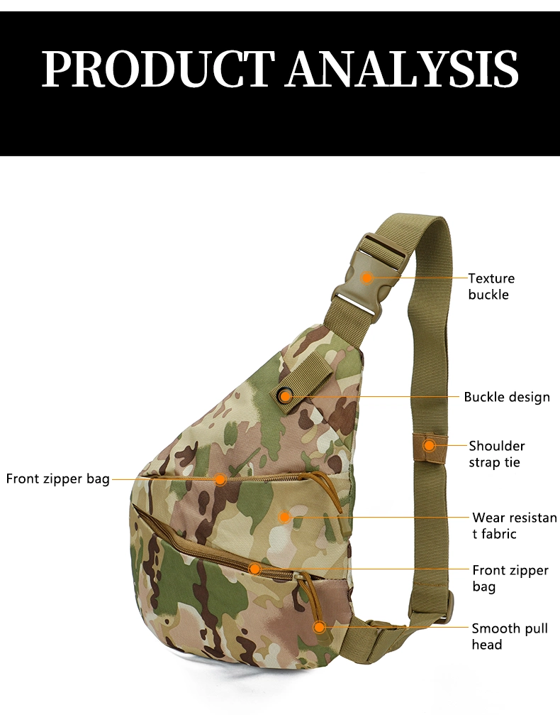 Light Weight Tactical Molle Accessory Pouch Backpack Sling Chest Crossbody Messenger Shoulder Bag