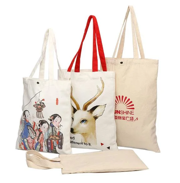 Canvas Shopping Tote Bag Cotton Shoulder School Bag