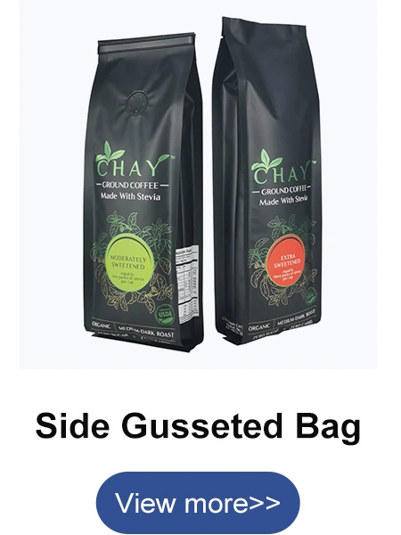 250g 500g 1kg Customized Size Glossy Finished Heat Seal Aluminum Foil Laminated Plastic Zipper Stand up Coffee Beans Powder Packaging Bag with Valve