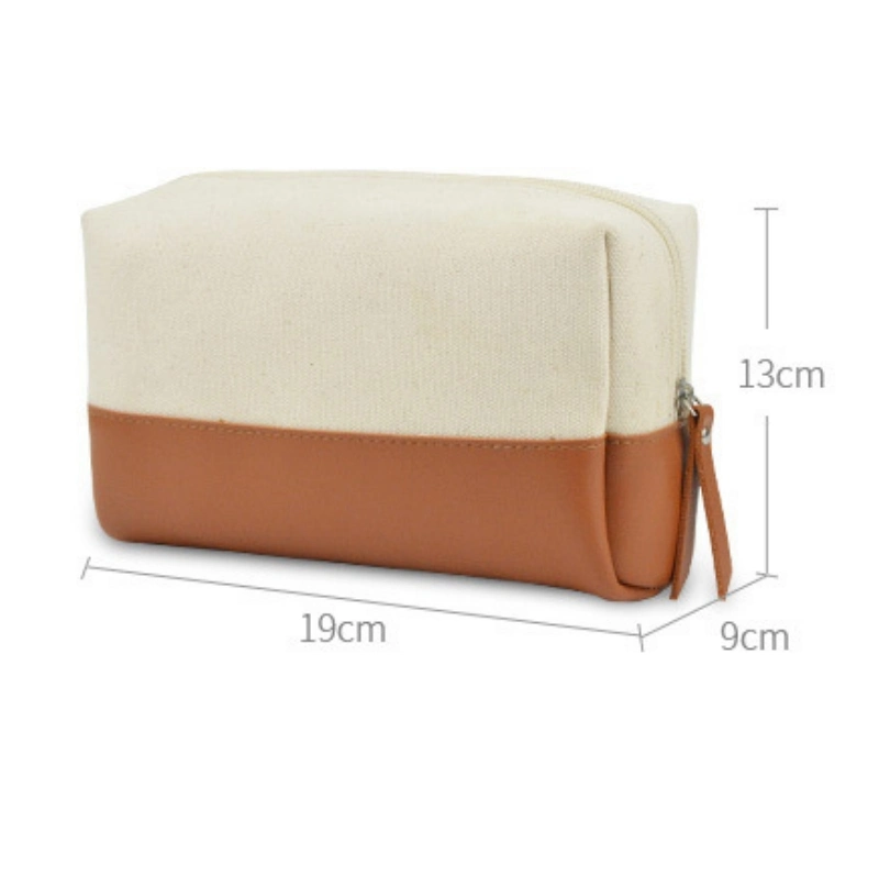 Wholesale Canvas Zipper Pouch Custom Cosmetic Bag Best Friend Gift Bridesmaid Gift Makeup Brush Bag