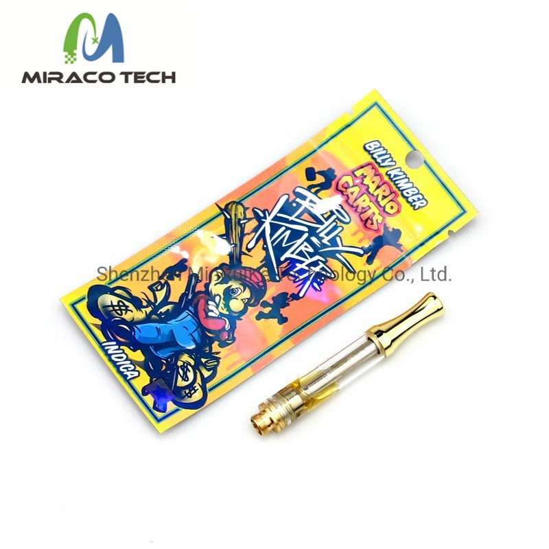 Mario Carts Stickers Holographic Printing Package Bag for AC1003 Cartridges Vaporizer Vape Pen