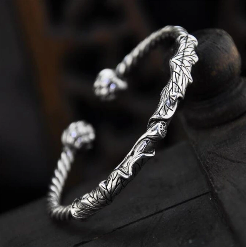 Retro Viking Totem Rune Bracelet Men&prime;s Lucky Casual Bracelet Silver Color Bracelet Men Women Couple Bracelet Jewelry