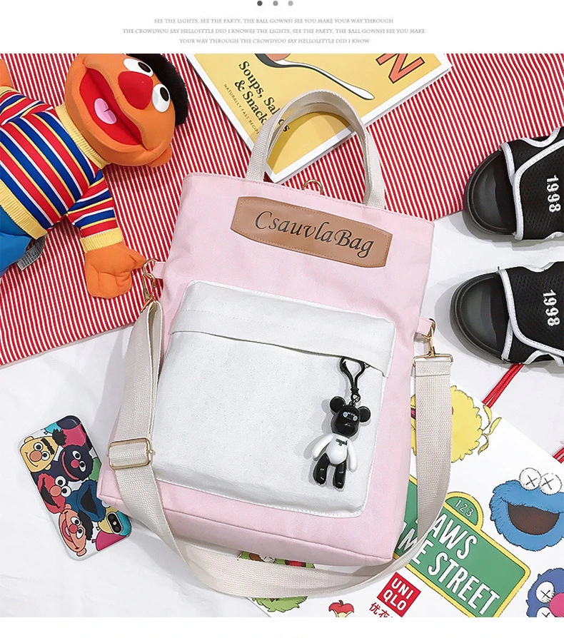 Fashion Backpack Canvas Women Backpack Anti-Theft Shoulder Bag New School Bag for Teenager Girls