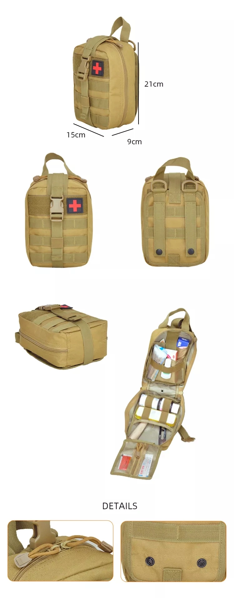 Ifak Outdoor Empty Tactical Medical First Aid Kit Bag Emergency First Aid Kit Pouch