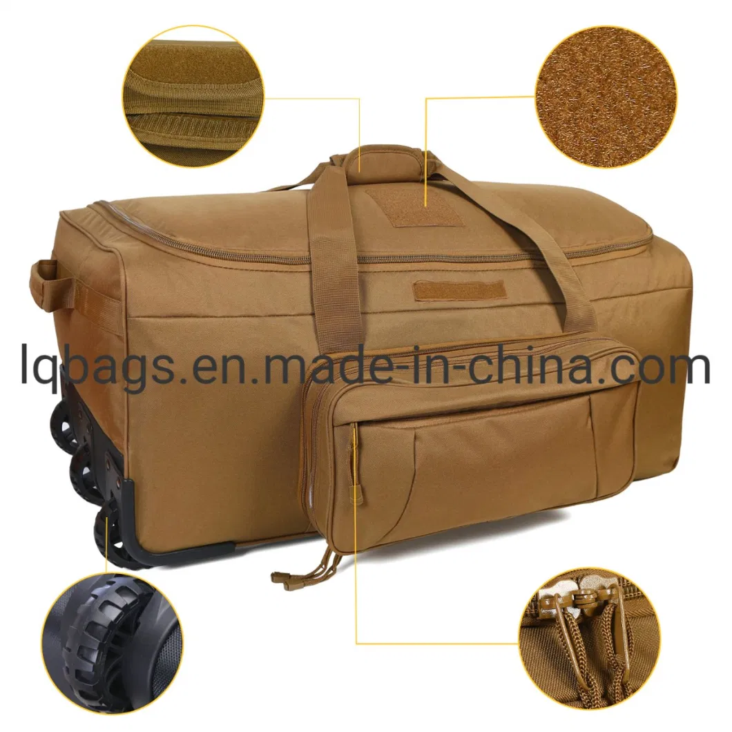 Military Tactical Duffle Bag Trolley Duffel Molle Bag