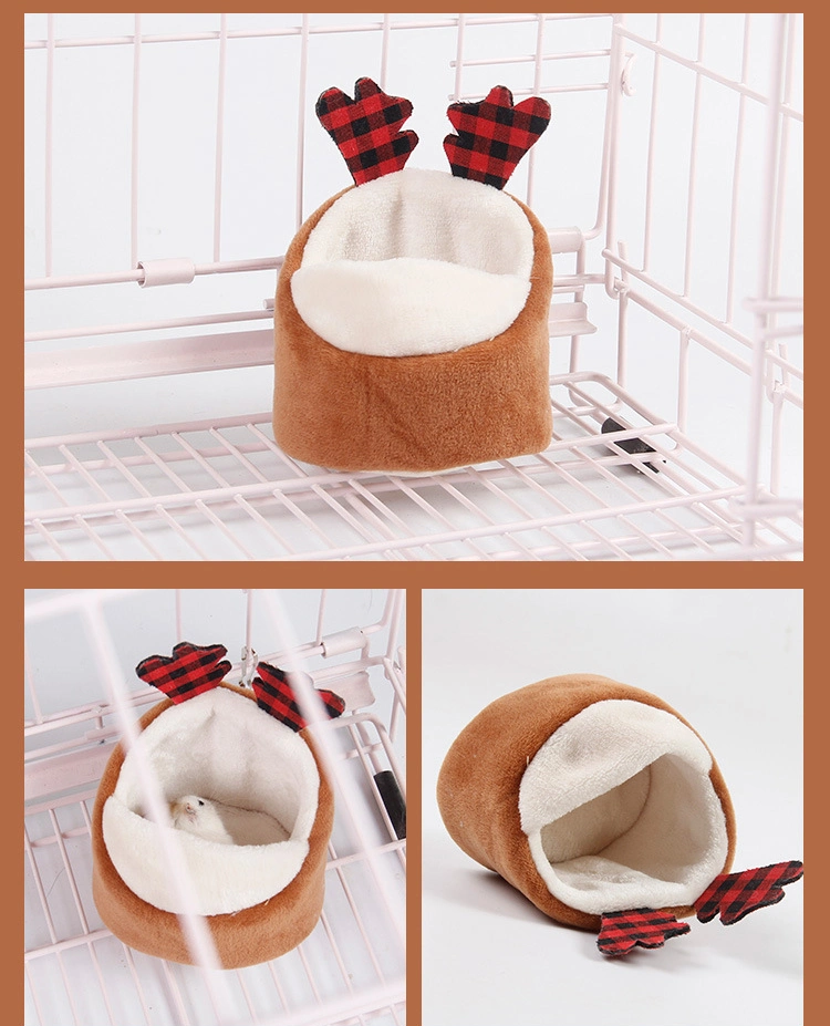 Hamster&prime;s Nest, Pet Cotton Nest, Golden Bear, Honey Bag, Glider&prime;s Nest, Warm Animal Shaped Nest Bed Sofa