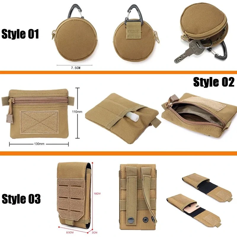 Molle 800d Nylon Outdoor 3-5L Tactical Dump Drop Pouch Recycle Waist Pack Ammo Bags Airsoft Military Accessories Pouches Bag