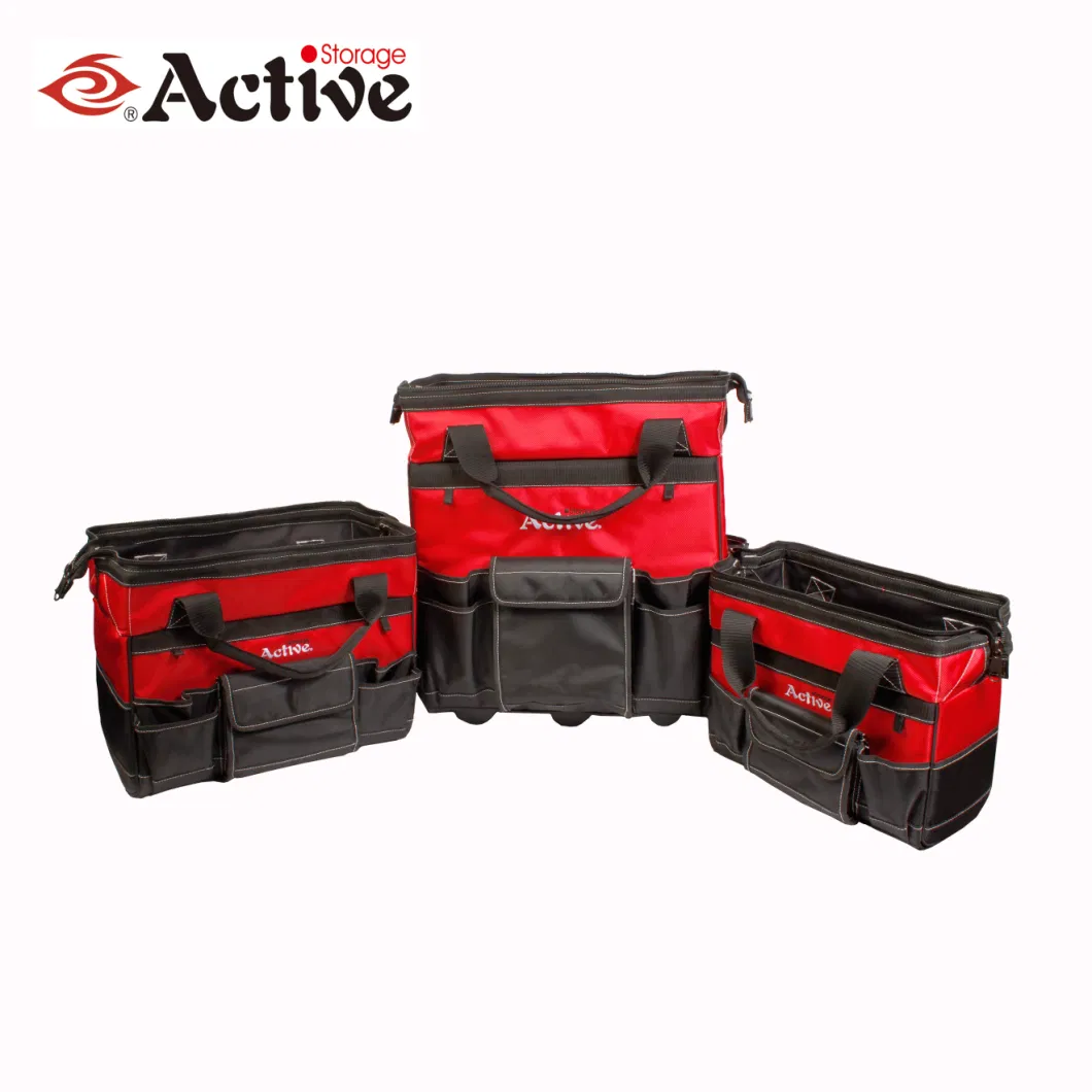 Wholesale Tool Bag Large Capacity Wheeled 3PCS Tool Bag Set Heavy Duty Tool Bag with Trolley