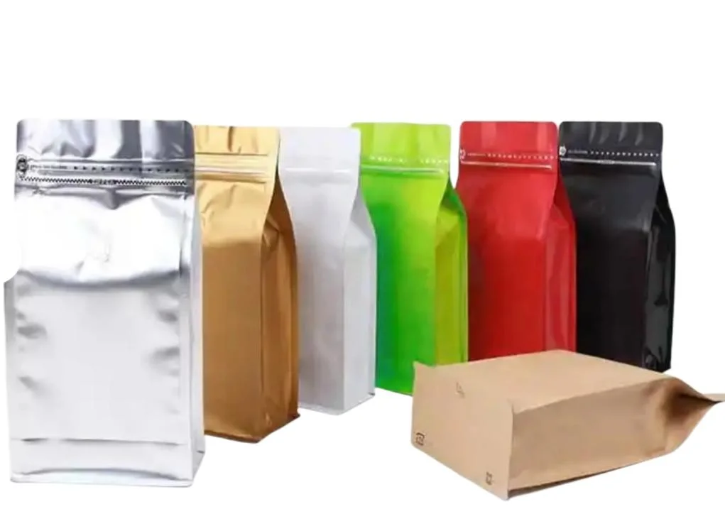 Factory Custom Stand up Plastic Packing Bag Coffee Bag with Zipper