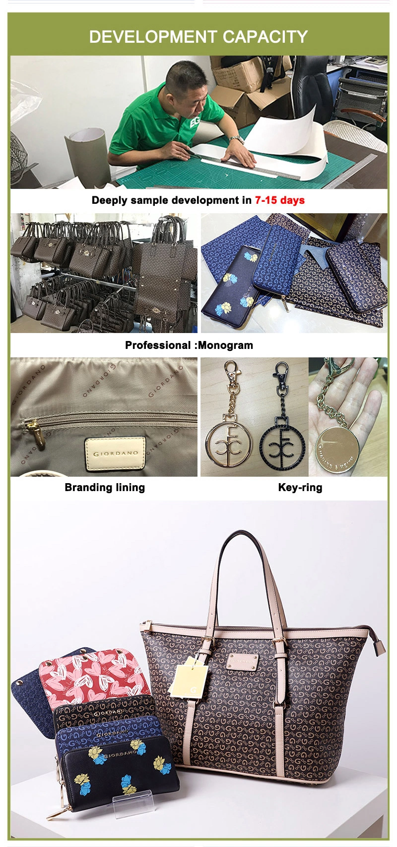 Emg6814 Custom Travel Mom Multifunctional Leather for Mother Portable Baby Mummy Diaper Bag