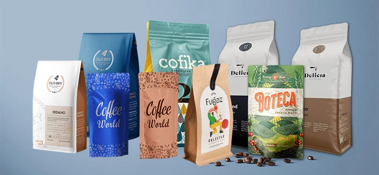 Wholesale Custom Printed Sealed Coffee Packaging Bags with Valve