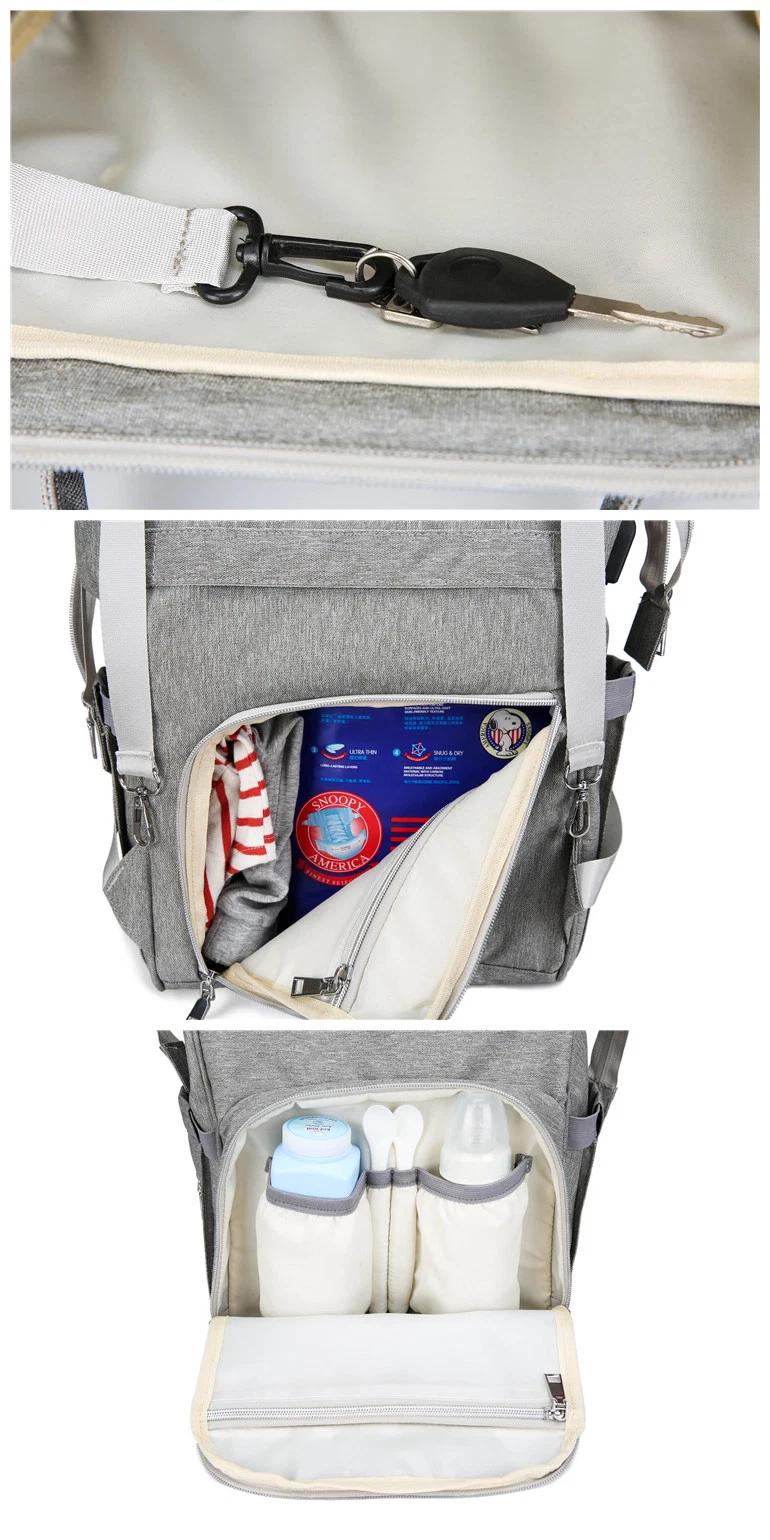 Custom Wholesale Travel Mommy Backpacks Modern Washable Diaper Baby Bags