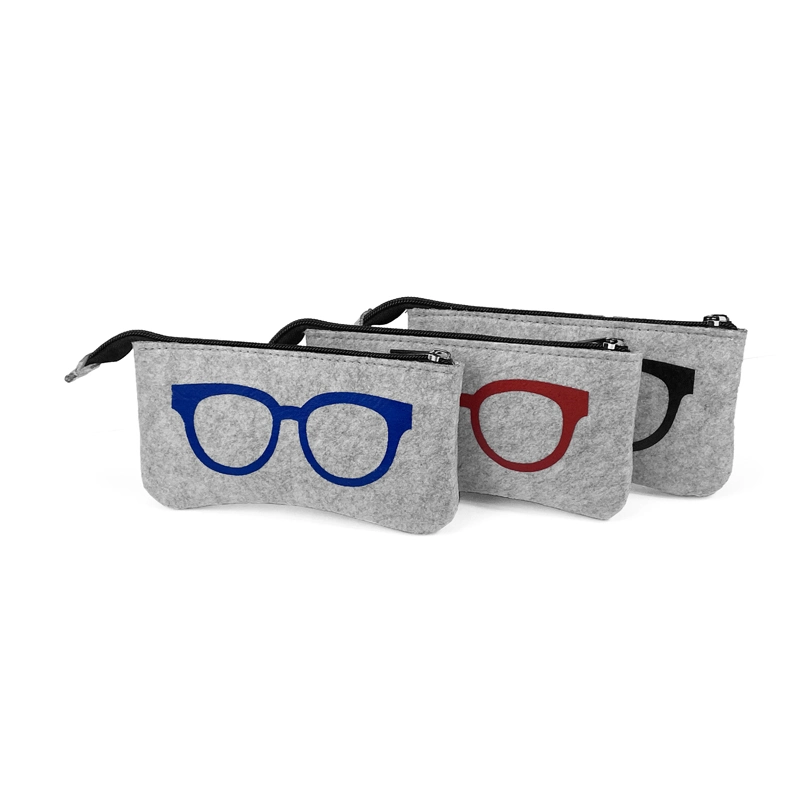 Customized Low Price Wayfarers Felt Pouch Glasses Sunglasses Case Bag