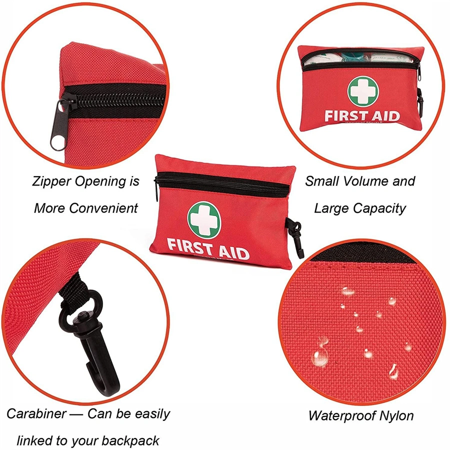 Good Selling Outdoor First Aid Kit Portable Empty Small Emergency Bag Survival with Dual Zippers