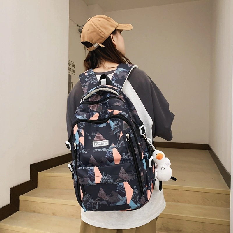 Waterproof Large-Capacity Fashion College High School Student Teenager Backpack