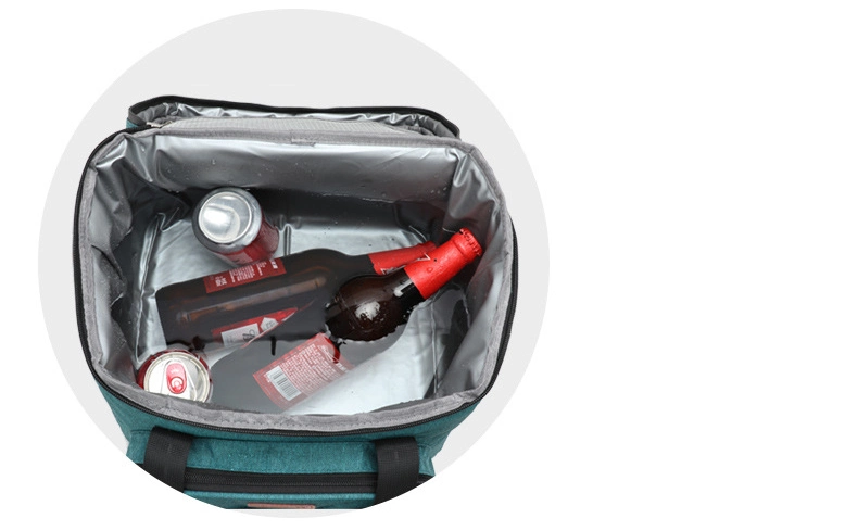 Oxford Thermal Insulation Picnic Travel Keep Fresh Portable Food Cans Wine Promotion Insulated Lunch Cooler Box Bag (CY6832)