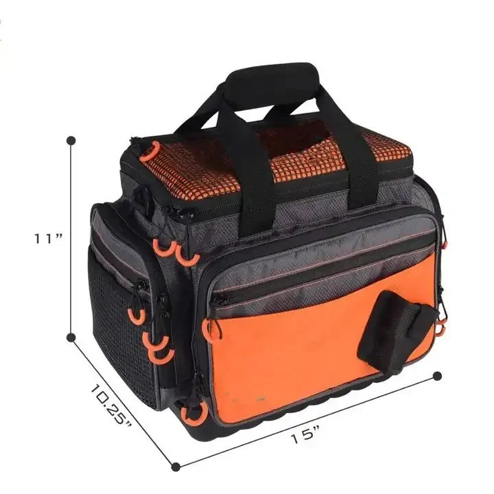 Wholesale Storage Handbag for Fishing Boxes Super Large Fishing Tackle Bags with Durable Bottom Fashionable Fishing Gear Bag