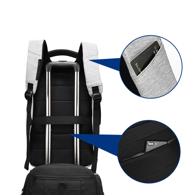 Amazon Trendy Waterproof Unisex Smart Design Teenager University School Bag Laptop Anti Theft Backpack with USB Charger