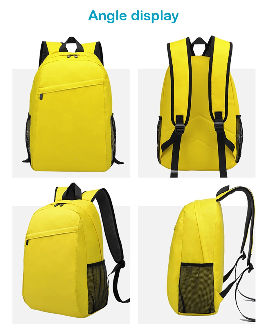 Promotional Nylon Laptop School Bags Travel Hiking Custom Logo Waterproof Student Backpack