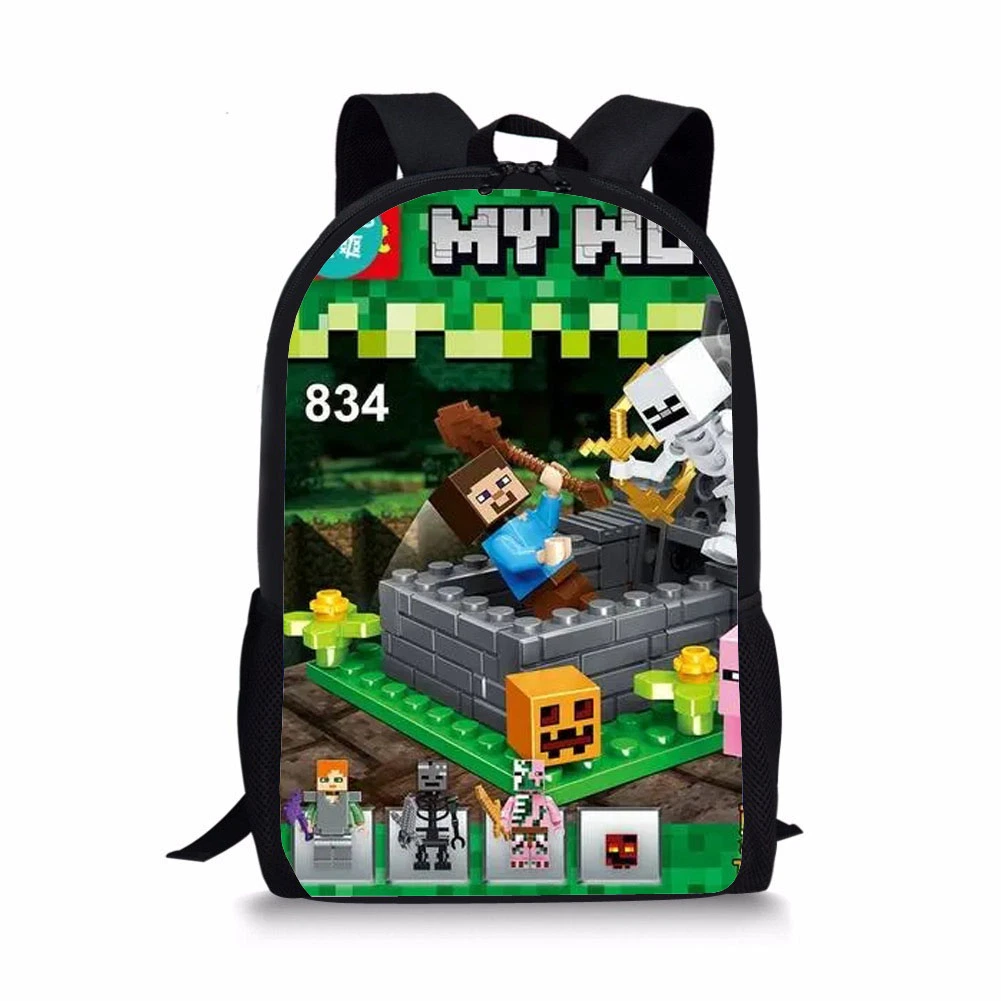 Custom Design Polyester Students Children School Bags Students Backpack Printing Bookbags for Teens Girls and Boys