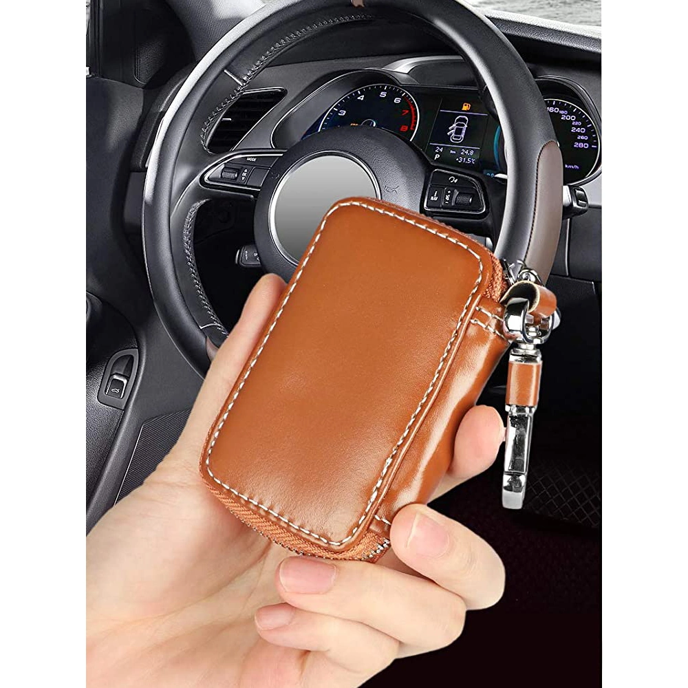 Customized Mini Stoage Bags Fashion Waterproof Key Case Leather Car Key Bag