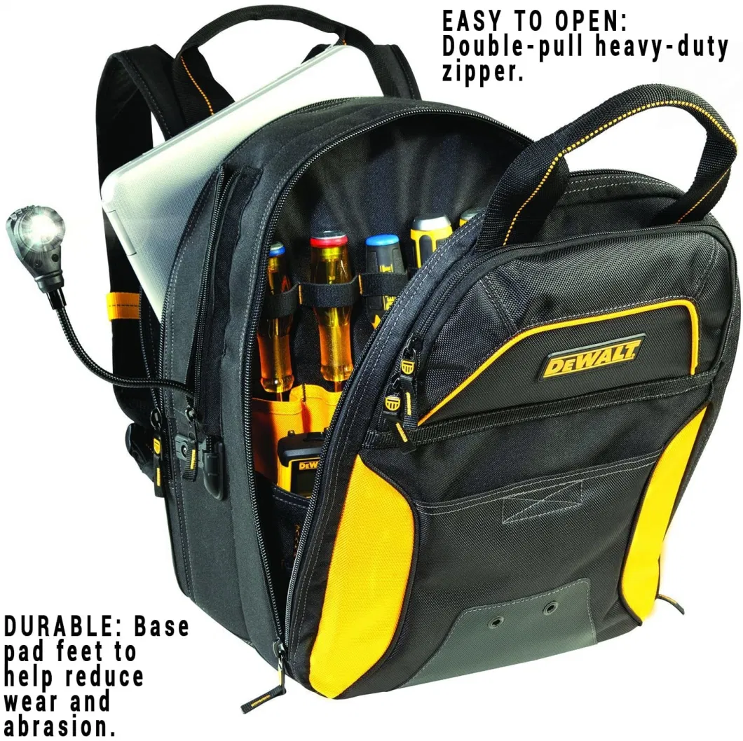 Customize Heavy Duty Work Garden Canvas Tools Bags Electrician Tool Backpack 33 Pocket Electrical Tool Bag
