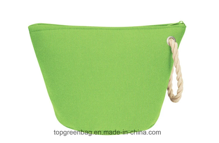 Wholesale Customize Eco Travel Kit Make up Zipper Pouch Bag with Rope Strap