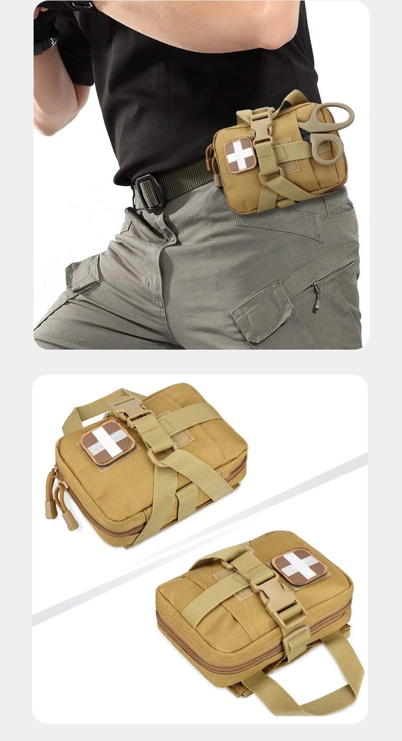 Outdoor Molle Utility EDC Tool Waist Pack Tactical Medical First Aid Pouch Phone Holder Case Hunting Bag Survival Gear