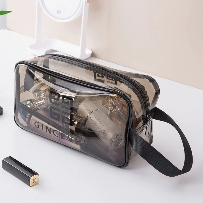 (WD12938) Transparent PVC Makeup Bag Portable Toiletry Bag Travel Storage Bag Waterproof Cosmetics Bag Fitness Bag Wholesale