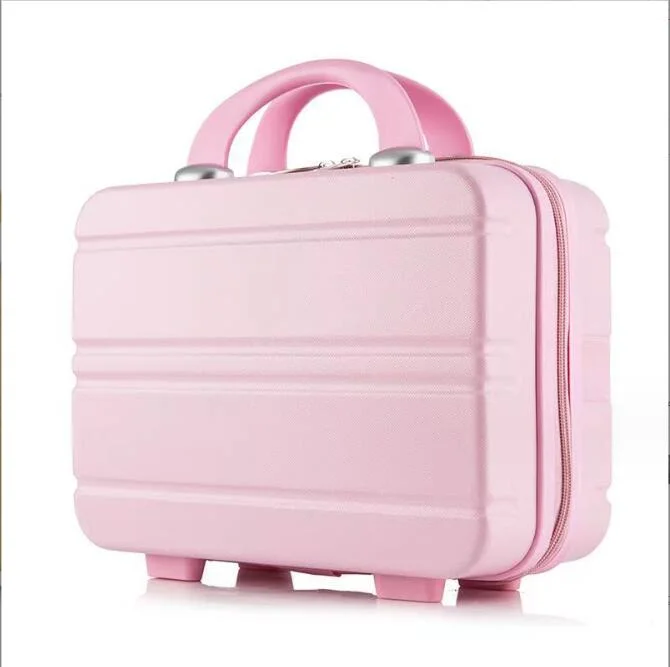 Nice Quality 14&quot; ABS Tote Cosmetic Hard Case Lady Cute Makeup Case