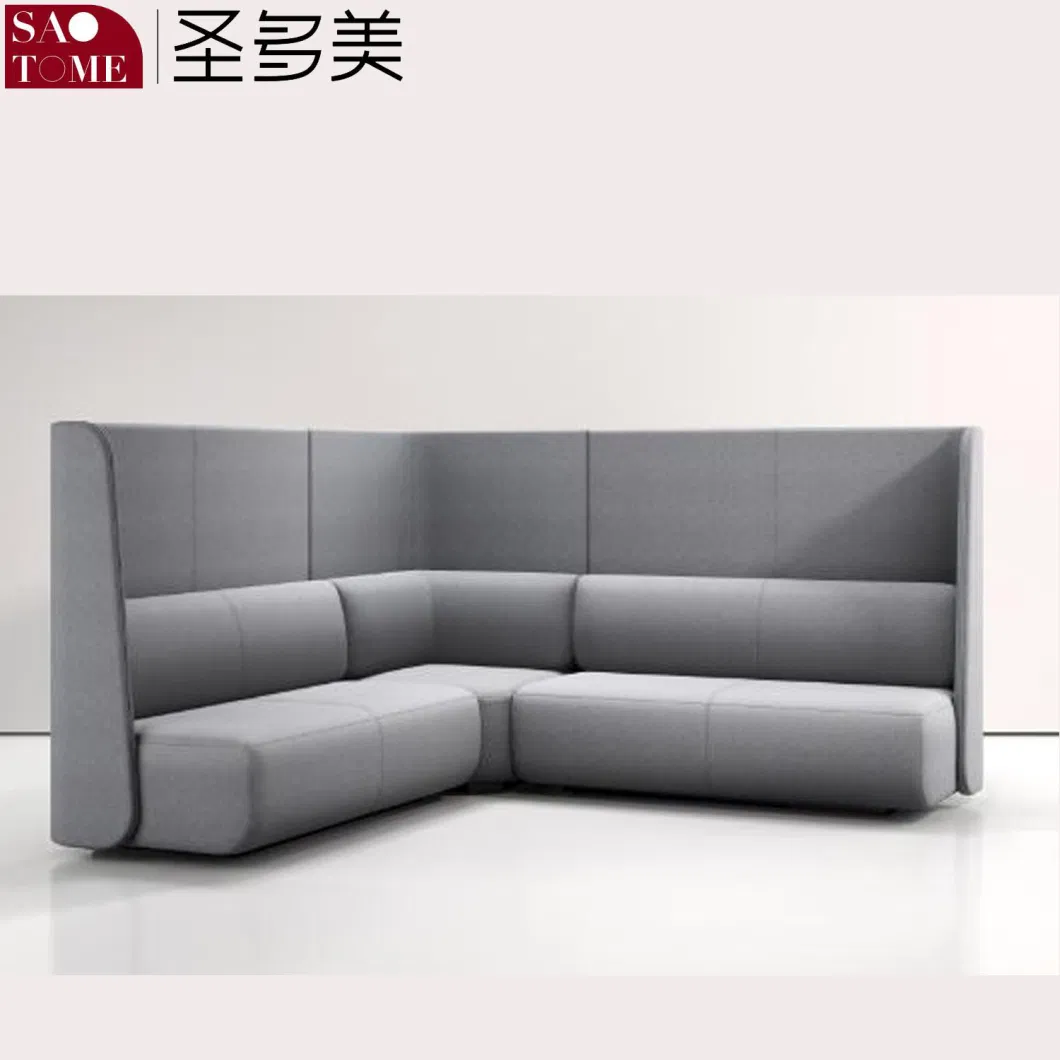 Modular Hotel Furniture Lobby L-Shaped Sofa Leisure Sofa with Three Down Bags