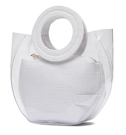 Wholesale Fashion Tote Gift Women Clear PVC Bags Handbag