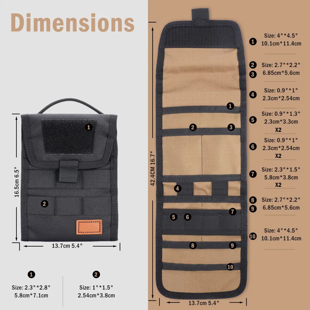 Utility EDC Pocket Organizer Bag for Outdoor and Daily Used