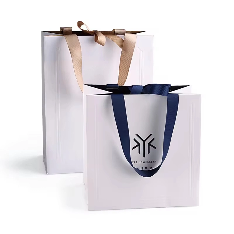 Custom Printed Logo Shoes Clothes Wedding Gift Jewelry Packaging Shopping Bag