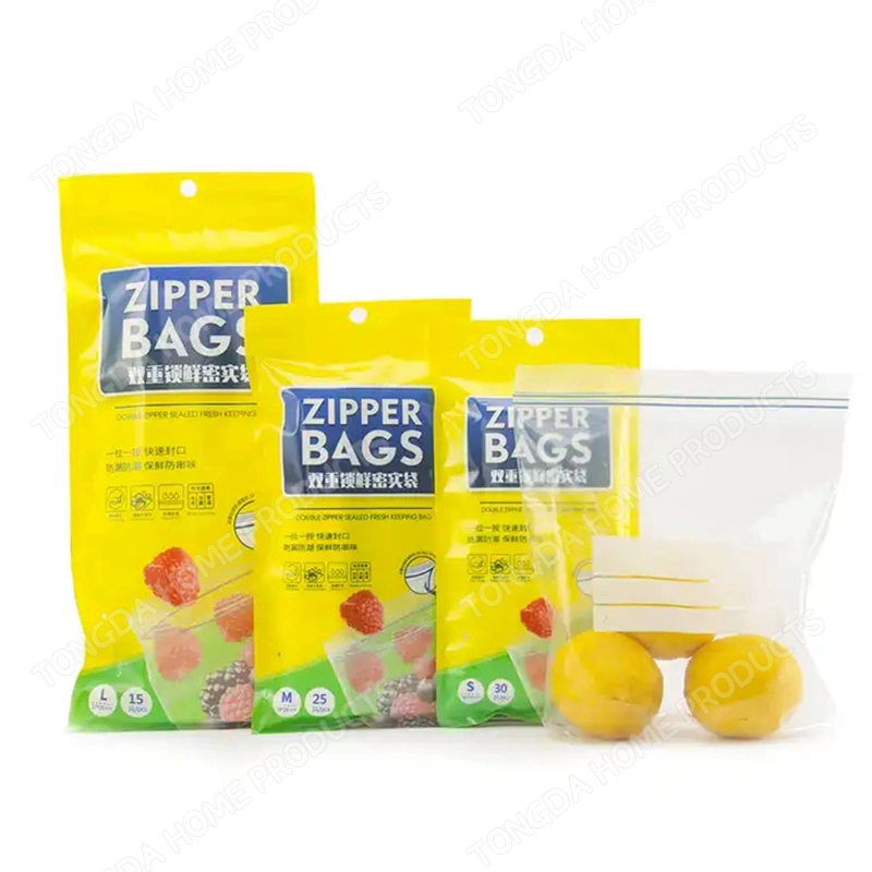 Customized Fruit Snack Storage Freezer Quart Slider Packaging Bag PE Zipper Pouch Tide Proof Sandwich Ziplock Bag Zip Lock Food Packaging Plastic Packing Bags