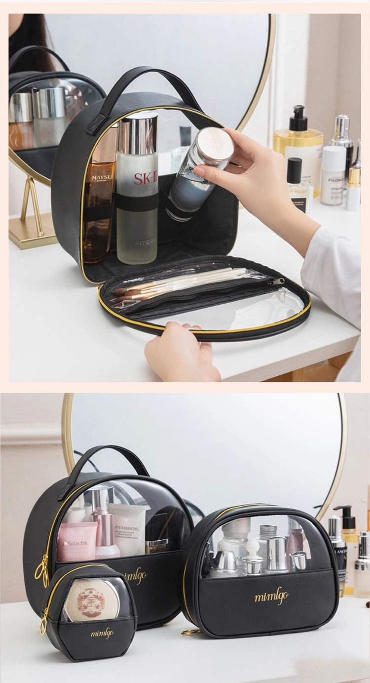 OEM Custom Nordic Private Label Purse Shape Waterproof Travel Toiletry Cosmetic Storage Makeup Kit Bag