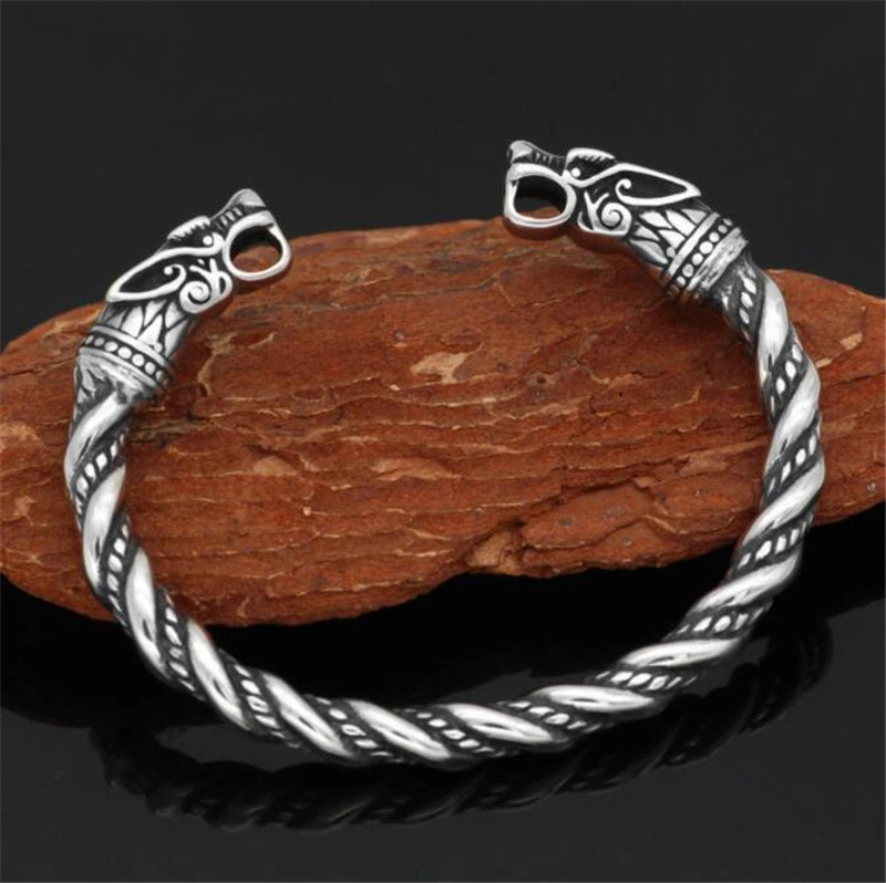 Retro Viking Totem Rune Bracelet Men&prime;s Lucky Casual Bracelet Silver Color Bracelet Men Women Couple Bracelet Jewelry